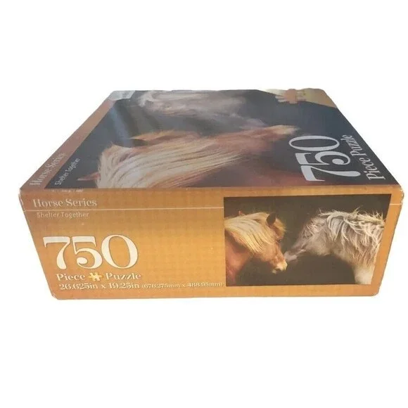 Creative Horse Series Shelter Together 750 Piece Puzzle 26.625” x 19.25” NIB - Picture 4 of 12